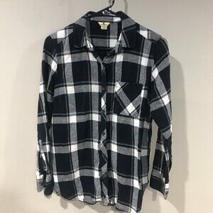 WoolRich Mens Flannel - Small - Black - 100% Cotton